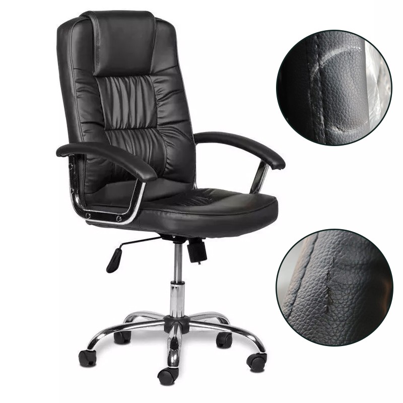 Scaun ergonomic directorial, inaltime reglabila 108-118 cm, rotativ, maxim 150 kg, negru, RESIGILAT - imagine 9